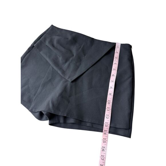 ZARA Basic Collection Black Asymmetrical Skort Size M - Picture 9 of 9